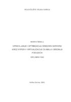 Upravljanje i optimizacija Windows Servera kroz Hyper-V virtualizaciju za mala i srednja poduzeća