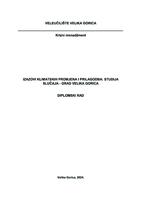 Izazovi klimatskih promjena i prilagodba: Studija slučaja - Grad Velika Gorica