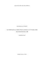 Automatizacija web preglednika s Python-ovim Selenium modulom