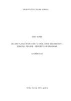 prikaz prve stranice dokumenta Zeleni plan u kontekstu ekološke sigurnosti – Izazovi, prilike i percepcija građana