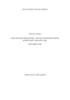 prikaz prve stranice dokumenta Opis procesa dizajniranja i razvoja dvodimenzionalne platformske računalne igre