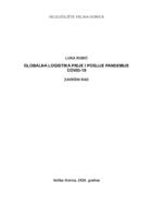 prikaz prve stranice dokumenta Globalna logistika prije i poslije pandemije COVID-19