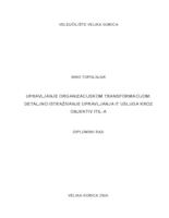 prikaz prve stranice dokumenta Upravljanje organizacijskom transformacijom: Detaljno istraživanje upravljanja IT usluga kroz objektiv ITIL-a