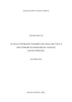 prikaz prve stranice dokumenta Utjecaj promjena parametara rada motora s unutarnjim izgaranjem na vanjske karakteristike 
