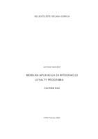 prikaz prve stranice dokumenta Mobilna aplikacija za integraciju loyalty programa