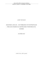 prikaz prve stranice dokumenta Naučene lekcije - na primjeru katastrofalne poplave područja Županjske Posavine 2014. godine 
