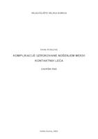 prikaz prve stranice dokumenta Komplikacije uzrokovane nošenjem mekih kontaktnih leća