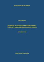 prikaz prve stranice dokumenta Optimizacija logističkih procesa na primjeru internet trgovine primjenom simulacijskog modela
