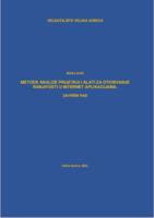 prikaz prve stranice dokumenta Metode analize prijetnji i alati za otkrivanje ranjivosti u Internet aplikacijama
