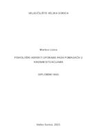 prikaz prve stranice dokumenta Psihološki aspekti uporabe pasa pomagača u kriznim situacijama