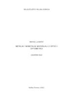 prikaz prve stranice dokumenta Metalni i nemetalni materijali u optici i optometriji