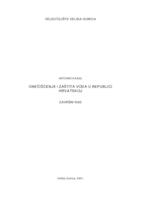 prikaz prve stranice dokumenta Onečišćenje i zaštita vode u Republici Hrvatskoj