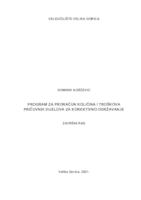 prikaz prve stranice dokumenta Program za proračun količina i troškova pričuvnih dijelova za korektivno održavanje