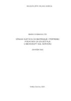 prikaz prve stranice dokumenta Izrada sustava za mapiranje i pripremu podataka za izvještaje u Microsoft SQL Serveru