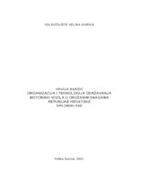 prikaz prve stranice dokumenta Organizacija i tehnologija održavanja motornih vozila u Oružanim snagama Republike Hrvatske