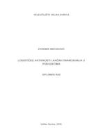 prikaz prve stranice dokumenta Logističke aktivnosti i načini financiranja u poduzećima
